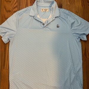 Original Penguin Men’s Light Blue Patterned Polo